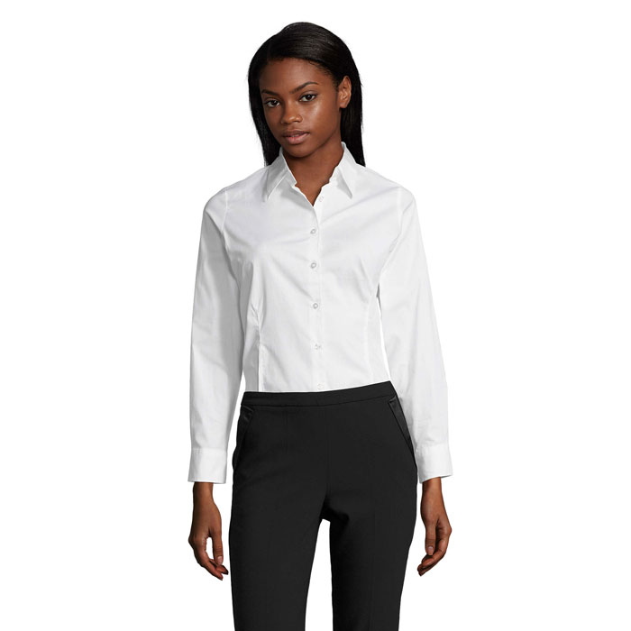 Chemise Femme personnalisable coton 140g Blanc 1